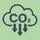 Csökkentett CO₂-kibocsátású anyag